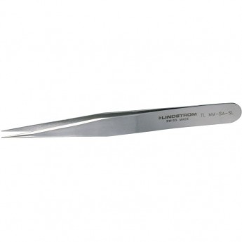 Пинцет прецизионный LINDSTROM TL MM-SA-SL прямые гладкие кончики 132H000142