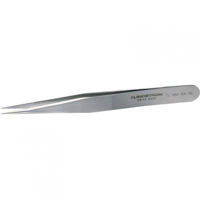 Пинцет прецизионный LINDSTROM TL MM-SA-SL прямые гладкие кончики 132H000142